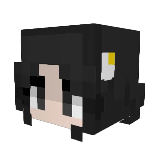 v1tor Minecraft avatar head, 3D render