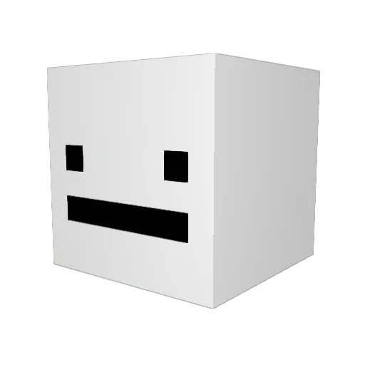 v1tx Minecraft avatar head, 3D render