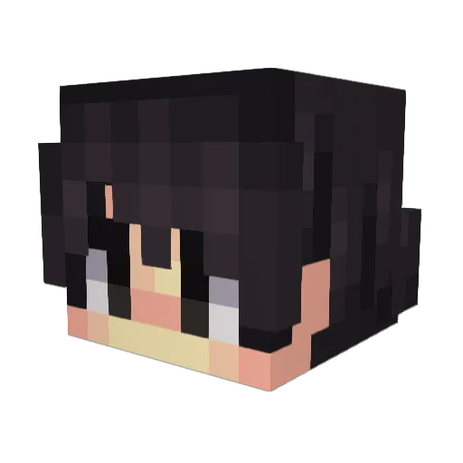 v2Akashi Minecraft avatar head, 3D render