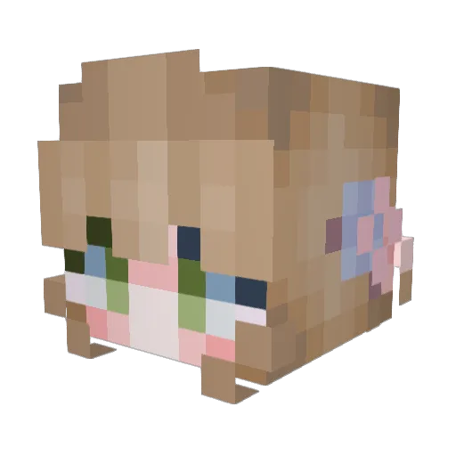 v3n3r4 Minecraft avatar head, 3D render