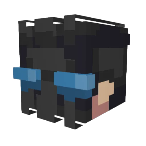 v3nevergod Minecraft avatar head, 3D render