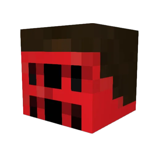 v3ntrix Minecraft avatar head, 3D render