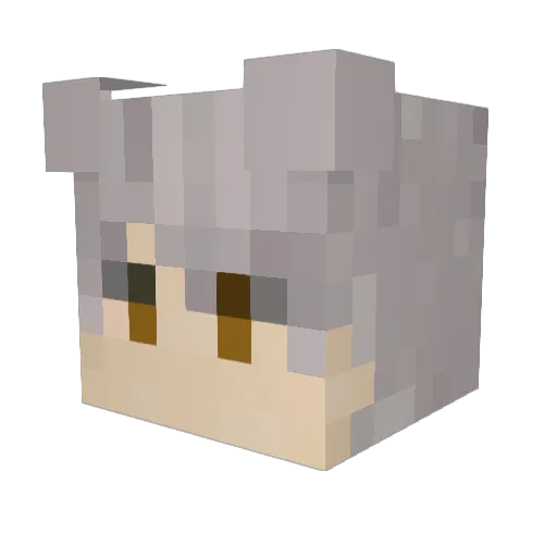 v3ntus_ Minecraft avatar head, 3D render