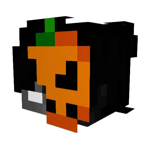 v3xu_ Minecraft avatar head, 3D render