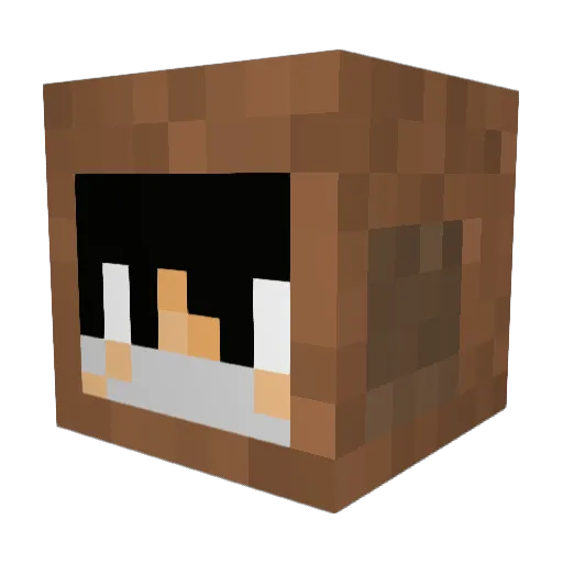 v4R_capuciN Minecraft avatar head, 3D render