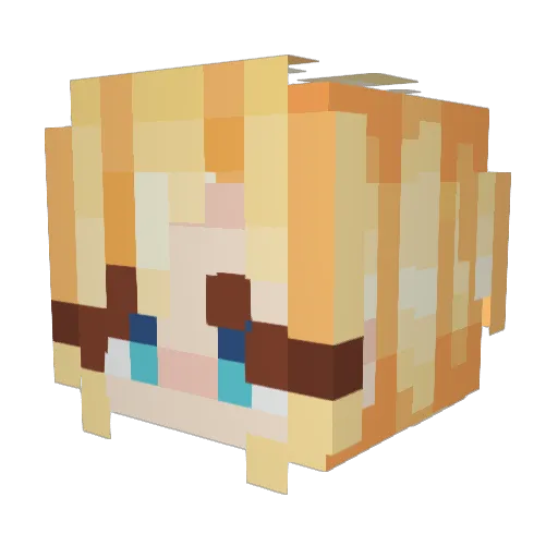 v4Thorn Minecraft avatar head, 3D render