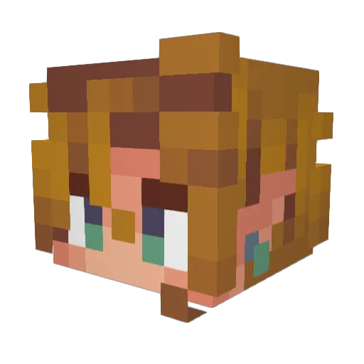 v4higan Minecraft avatar head, 3D render