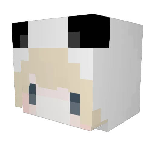 v4ic Minecraft avatar head, 3D render
