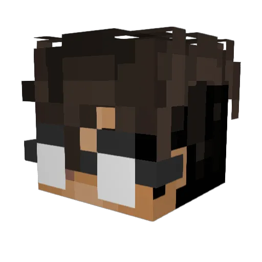 v4nkru1s Minecraft avatar head, 3D render