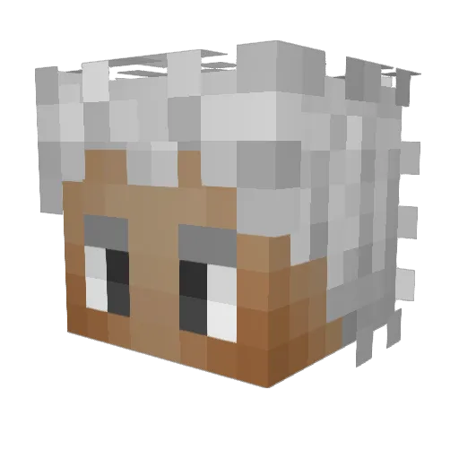 v52 Minecraft avatar head, 3D render