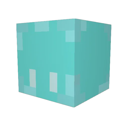 v6_2y Minecraft avatar head, 3D render