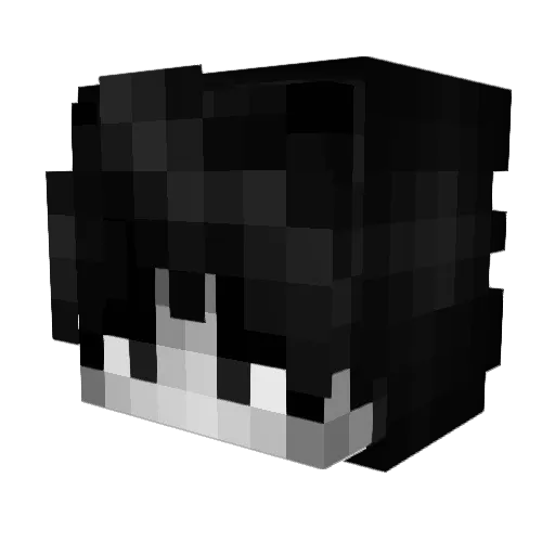 v6il Minecraft avatar head, 3D render