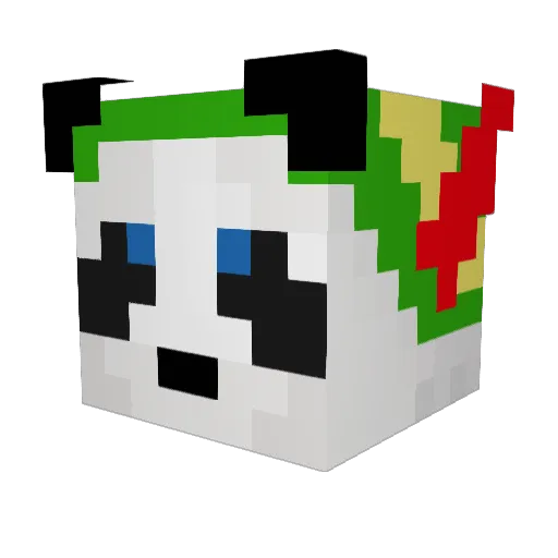 v73e Minecraft avatar head, 3D render