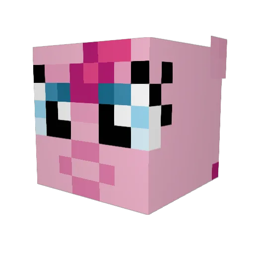 v7da Minecraft avatar head, 3D render