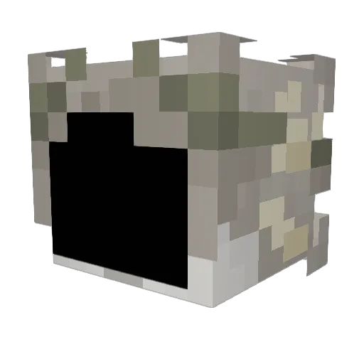 v7neii Minecraft avatar head, 3D render