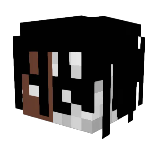 v7yz Minecraft avatar head, 3D render