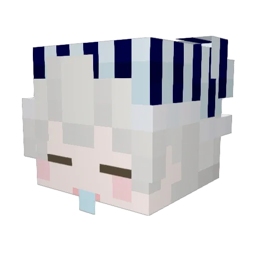 v88 Minecraft avatar head, 3D render