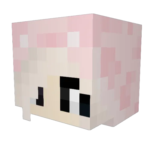 v9kx Minecraft avatar head, 3D render