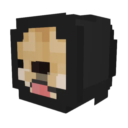 vAComplex Minecraft avatar head, 3D render