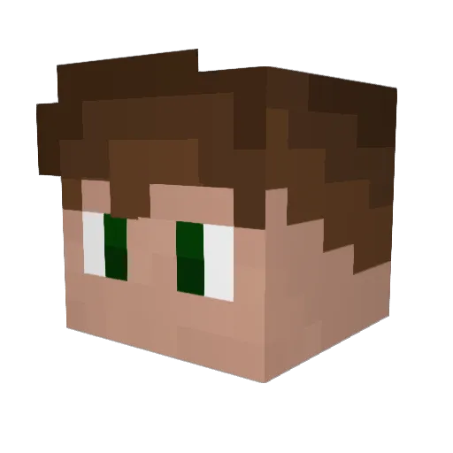 vAntmaNx Minecraft avatar head, 3D render