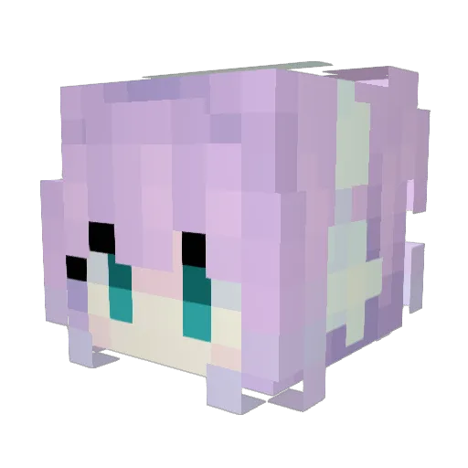 vAsxnaX Minecraft avatar head, 3D render