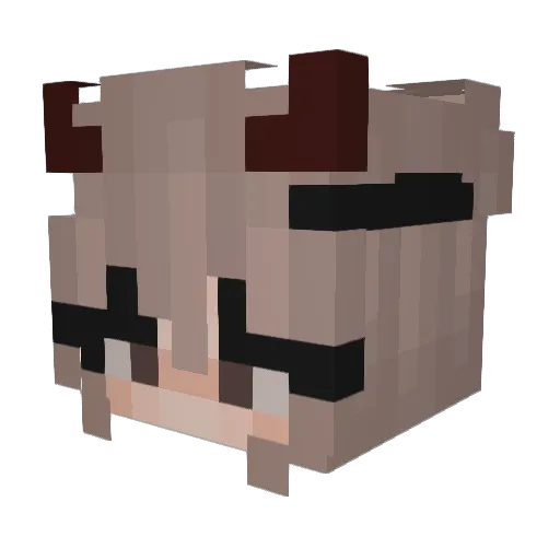 vAyliiin Minecraft avatar head, 3D render