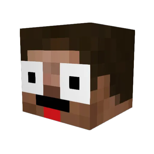 vBenzy Minecraft avatar head, 3D render