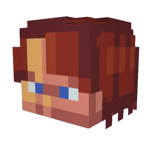 vBernal Minecraft avatar head, 3D render