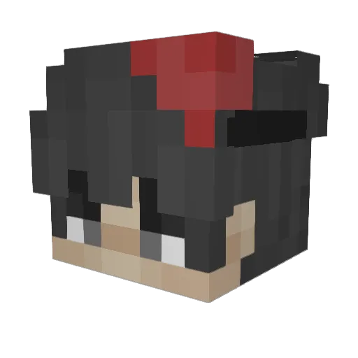 vBlaze_ Minecraft avatar head, 3D render