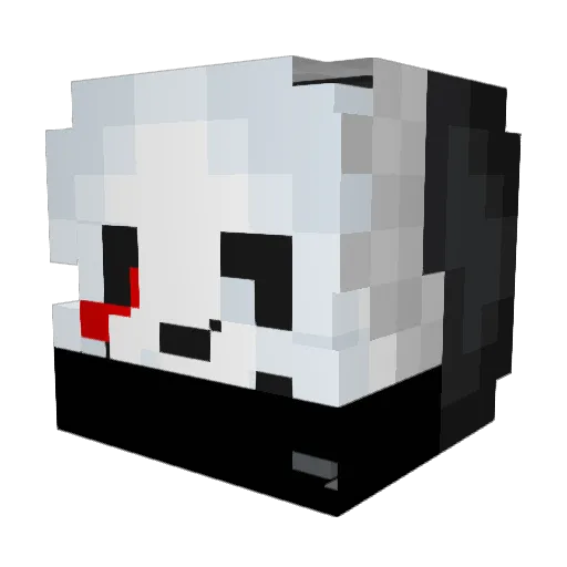 vCavaleiro4 Minecraft avatar head, 3D render