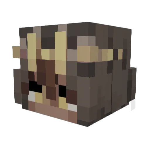vCenere Minecraft avatar head, 3D render