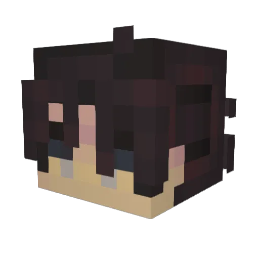 vCrim Minecraft avatar head, 3D render