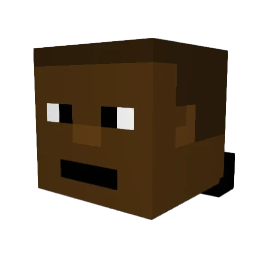 vCyrcs Minecraft avatar head, 3D render