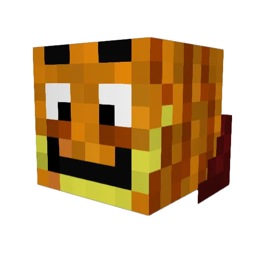vDa7m Minecraft avatar head, 3D render