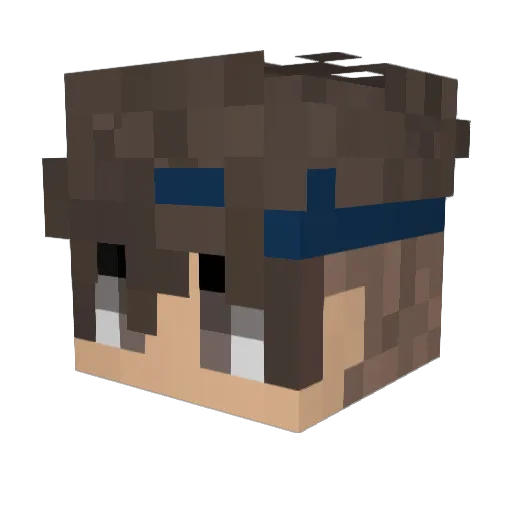 vDan31 Minecraft avatar head, 3D render