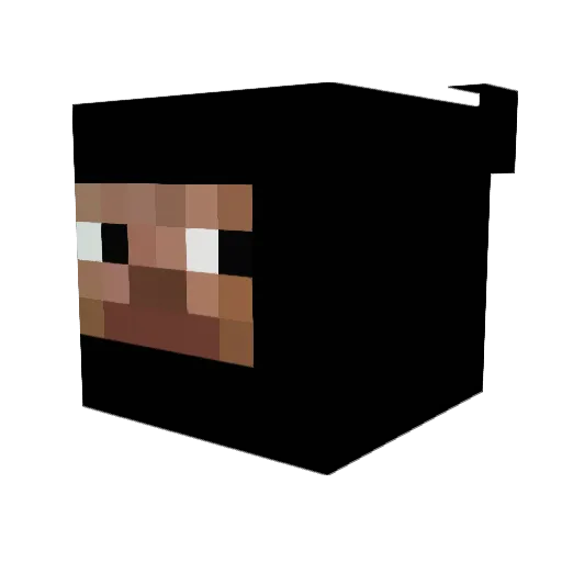 vDandier Minecraft avatar head, 3D render