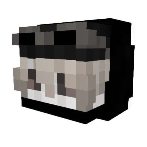 vDiavlo Minecraft avatar head, 3D render