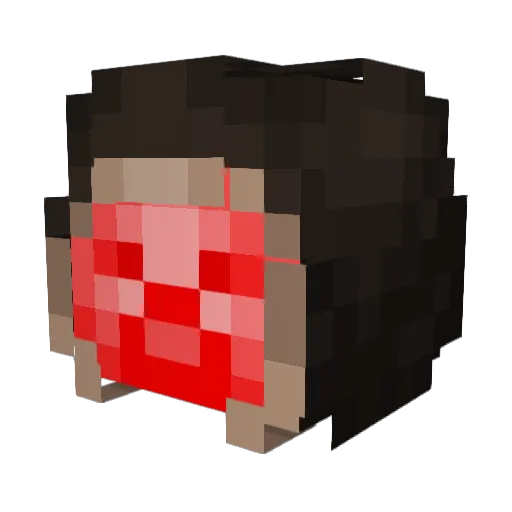 vDiskv Minecraft avatar head, 3D render