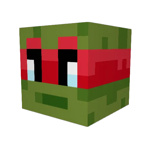 vDrixy Minecraft avatar head, 3D render