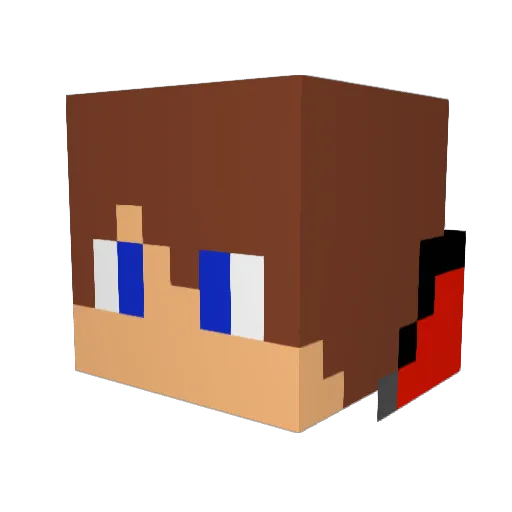 vExplicity_AU Minecraft avatar head, 3D render