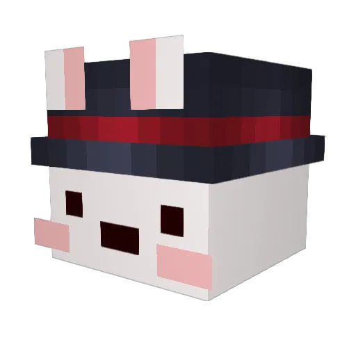 vExquse Minecraft avatar head, 3D render
