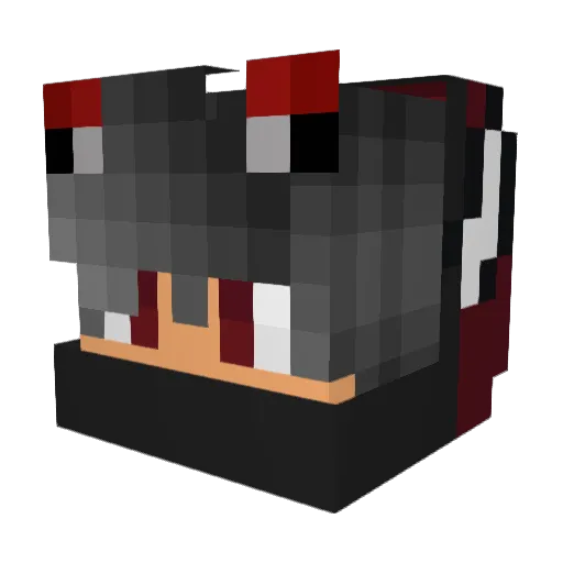 vExtinctblood Minecraft avatar head, 3D render