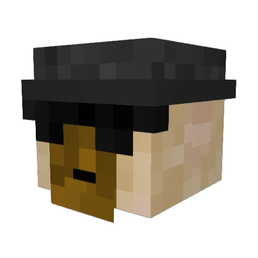 vFieRo Minecraft avatar head, 3D render