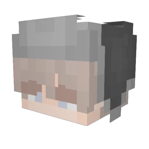 vFifi Minecraft avatar head, 3D render