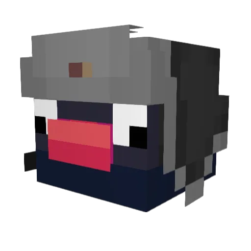 vForcey Minecraft avatar head, 3D render