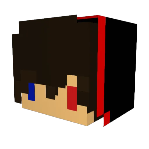 vFqntasy Minecraft avatar head, 3D render
