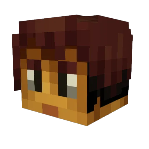 vG_Hatchi Minecraft avatar head, 3D render