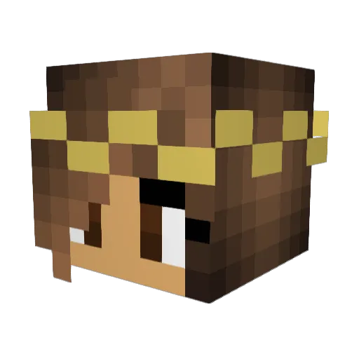 vGawd Minecraft avatar head, 3D render