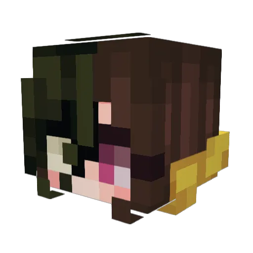 vGumiho Minecraft avatar head, 3D render