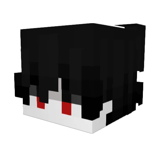 vHadeS Minecraft avatar head, 3D render